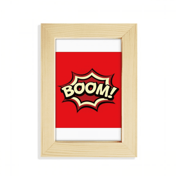 Boom Dialog Fire Art Deco Fashion Desktop Display Photo Frame Picture Art Painting 5x7 inch