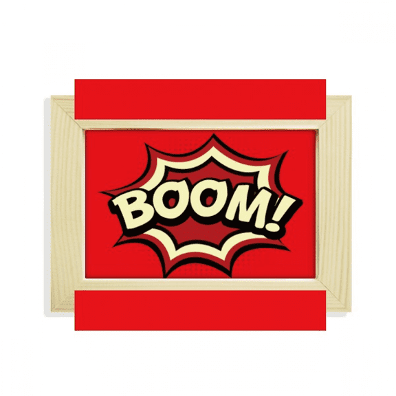 Boom Dialog Fire Desktop Decorate Photo Frame Picture Art Painting 5x7 inch