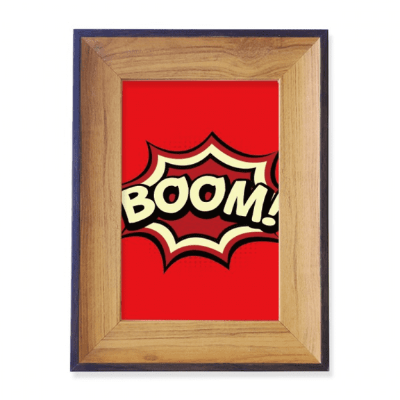 Boom Dialog Fire Photo Frame Exhibition Display Art Desktop Painting
