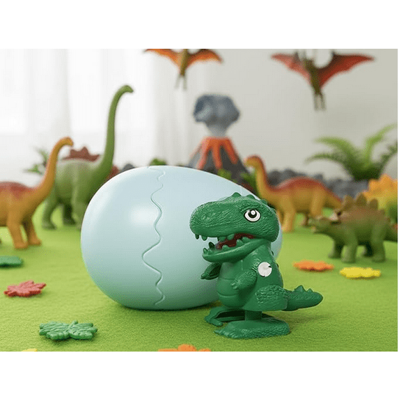 Boom Eggs,Wind-Up Surprise Dino Eggs - Reusable Clockwork Dinosaur Toys - Easter,Birthday Gift