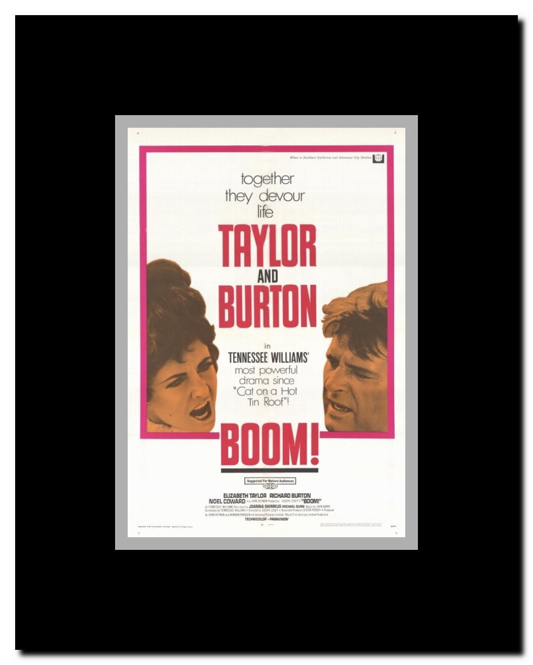 Boom! Framed Movie Poster