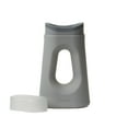 thumbnail image 1 of Boom Home Medical Loona Premium Female Urinal - Quiet, No Splash Design for Women - Ideal for Bedside, Travel, and Outdoor Use - Moon Grey, 1 of 8