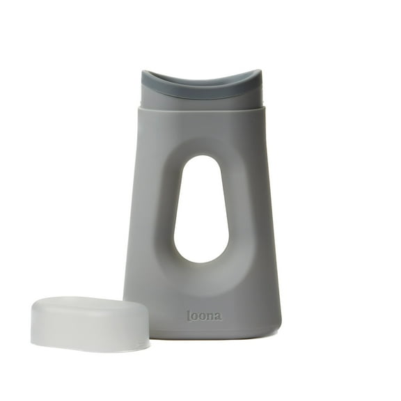 Boom Home Medical Loona Premium Female Urinal - Quiet, No Splash Design for Women - Ideal for Bedside, Travel, and Outdoor Use - Moon Grey