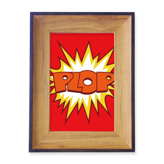 Boom Red Plop Photo Frame Exhibition Display Art Desktop Painting