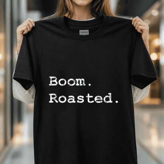 Boom Roasted Funny Internet Meme Humor Design Unisex T-Shirt, S-5XL