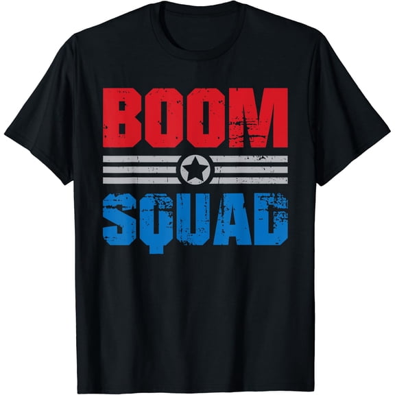 Boom Squad Firework Celebration Crew T-Shirt
