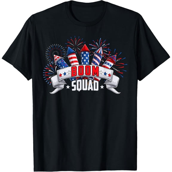 Boom Squad Firework Director Run Design T-Shirt
