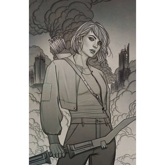 Boom! Studios MMPR TMNT II B&W Edition #1 (Frison Cover C)