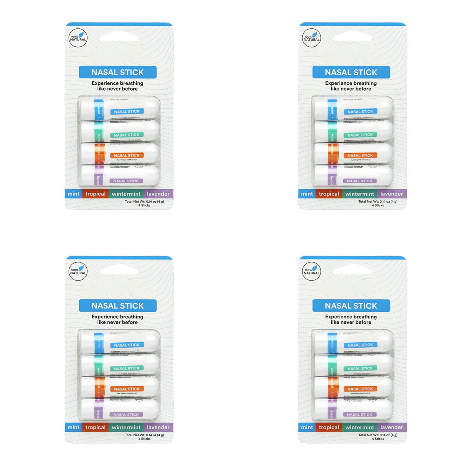BoomBoom Nasal Stick,4 Packs BoomBoom Nasal Inhaler Focus Enhances