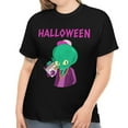 thumbnail image 1 of Boombox Alien Halloween Shirt Women Plus Size Funny Alien Halloween Costumes for Plus Size Women, 1 of 7