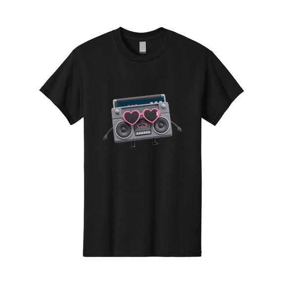 Boombox-Character-1 Mens Graphic Tee, 100% Cotton, Casual Summer Wear BAA188
