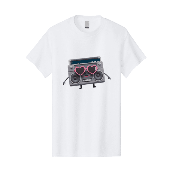 Boombox-Character-1 Mens Graphic Tee, 100% Cotton, Casual Summer Wear BAA188