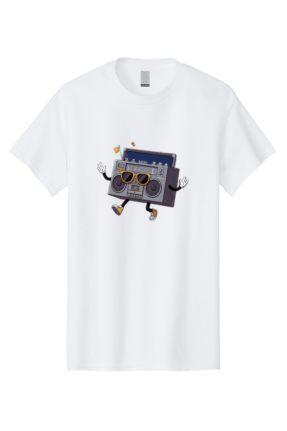 Boombox-Character-2 Mens Graphic Tee, 100% Cotton, Casual Summer Wear BAA189