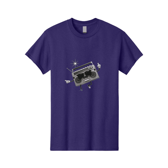 Boombox-Character-3 Mens Graphic Tee, 100% Cotton, Casual Summer Wear BAA190