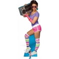thumbnail image 1 of Boombox Girl Cardboard Cutout, 1 of 1