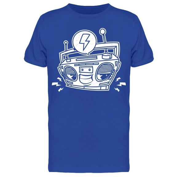 Boombox Hop Music T-Shirt Men -Image by Shutterstock, Male Large