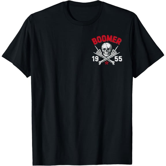 Boomer 1955 Before All You Sissie Were Born Skull Sarcastic Tee