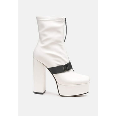 Boomer Chunky High Block Heel Boots