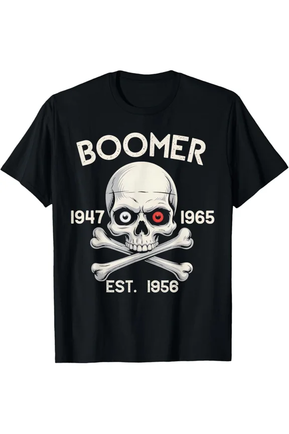 Boomer Established 1956 Baby Boomer Generation Vintage Humor Unisex T-Shirt, up to size 5XL