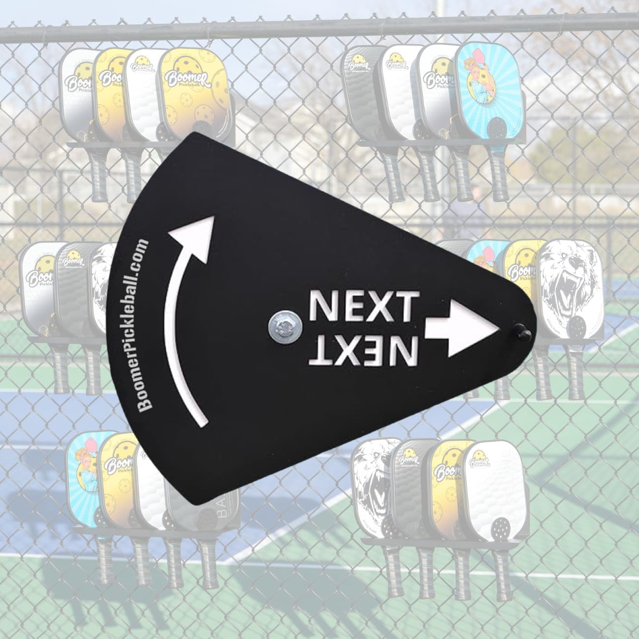 Boomer Pickleball Next Up Tracker Paddle Rack Accessory, Spin and Point ...