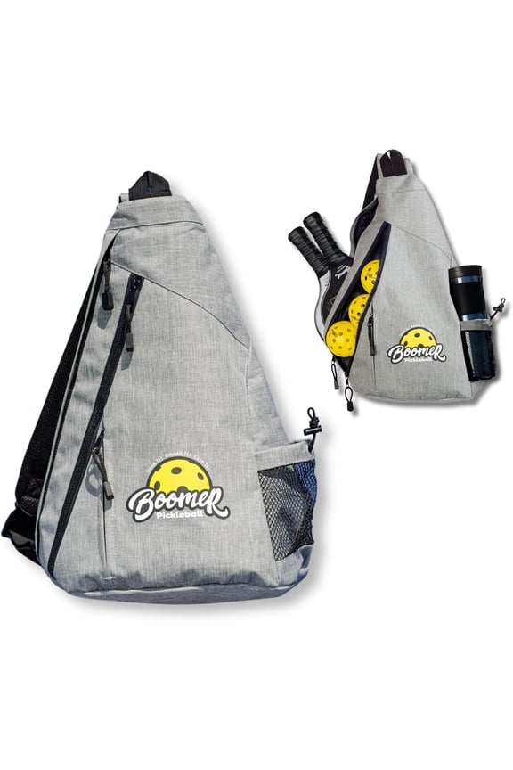Sling Bag with Paddle Storage, 3 Zipper Compartments, Water Bottle Pocket, Fence Clip