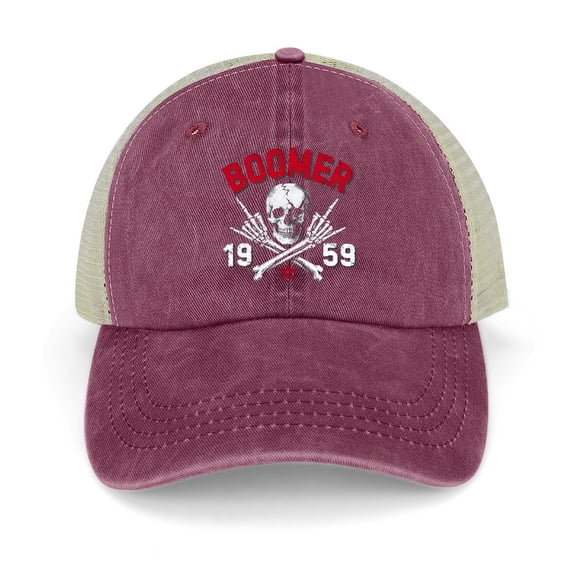 Boomer Wine Red Hat Adjustable Funny Fashion Unisex Baseball Cap for Men Women