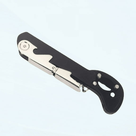 Boomerang Two-Step Soft Touch Waiter's Corkscrew - Black