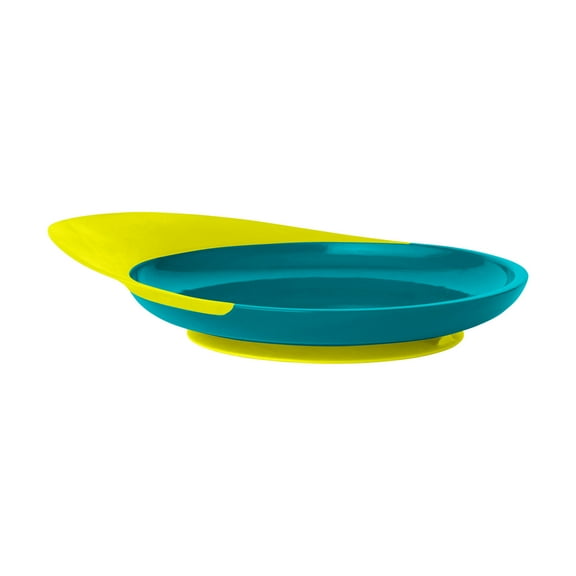 Boon CATCH PLATE Toddler Plate with Spill Catacher - Teal & Yellow