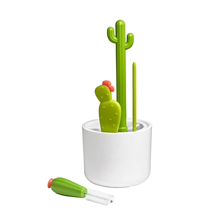Boon Green Cacti Baby Bottle Cleaner Brush Set (Pack of 4