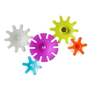 Boon Cogs Building Bath Toy Set, Colorful Learning Bath Toys Suction to Wall, 5 Pack