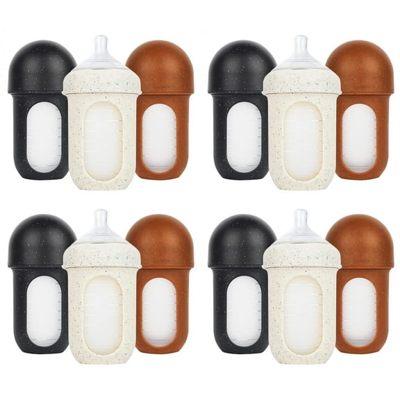 Boon Nursh, Silicone Pouch Bottle, Medium, 3 Months +, 8 oz (236 ml) 12 Bottles