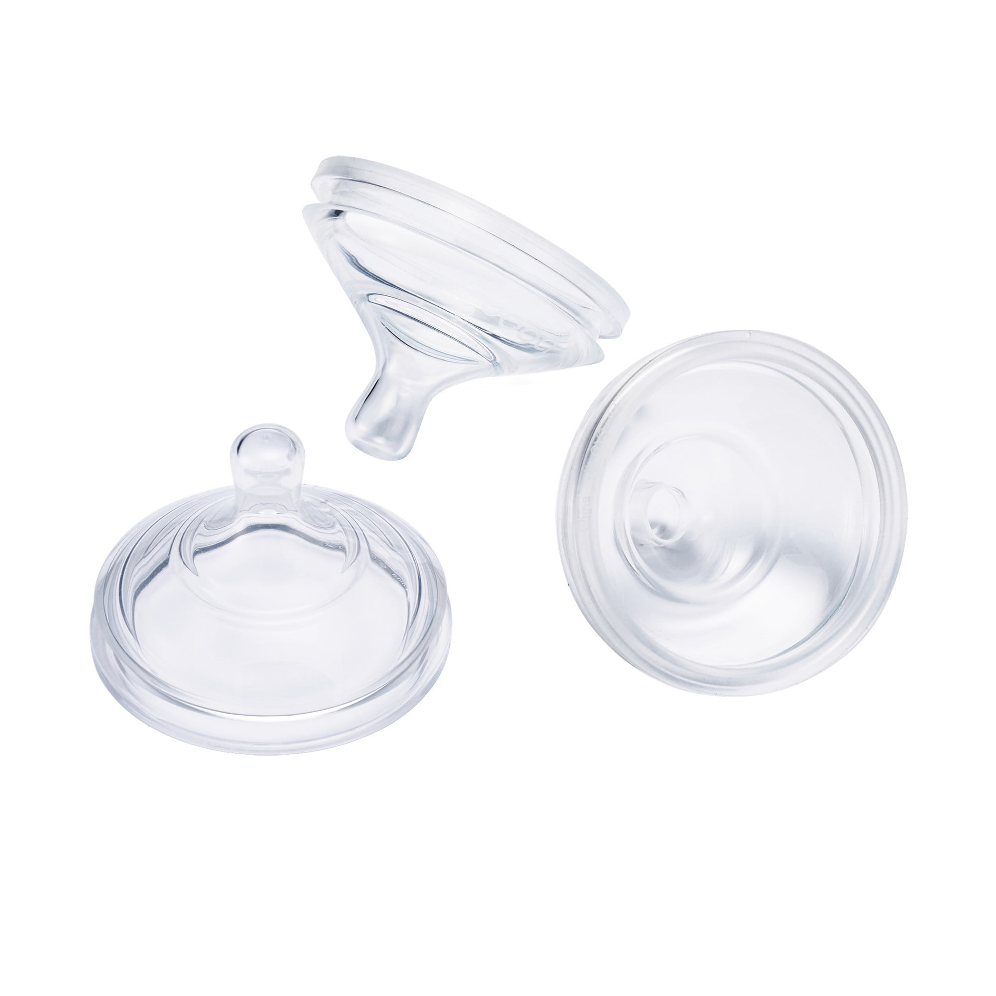 Boon Nursh Silicone Replacement Nipple, Air-Free Feeding, Stage 1 Slow Flow, Birth and Up, 3 Pack