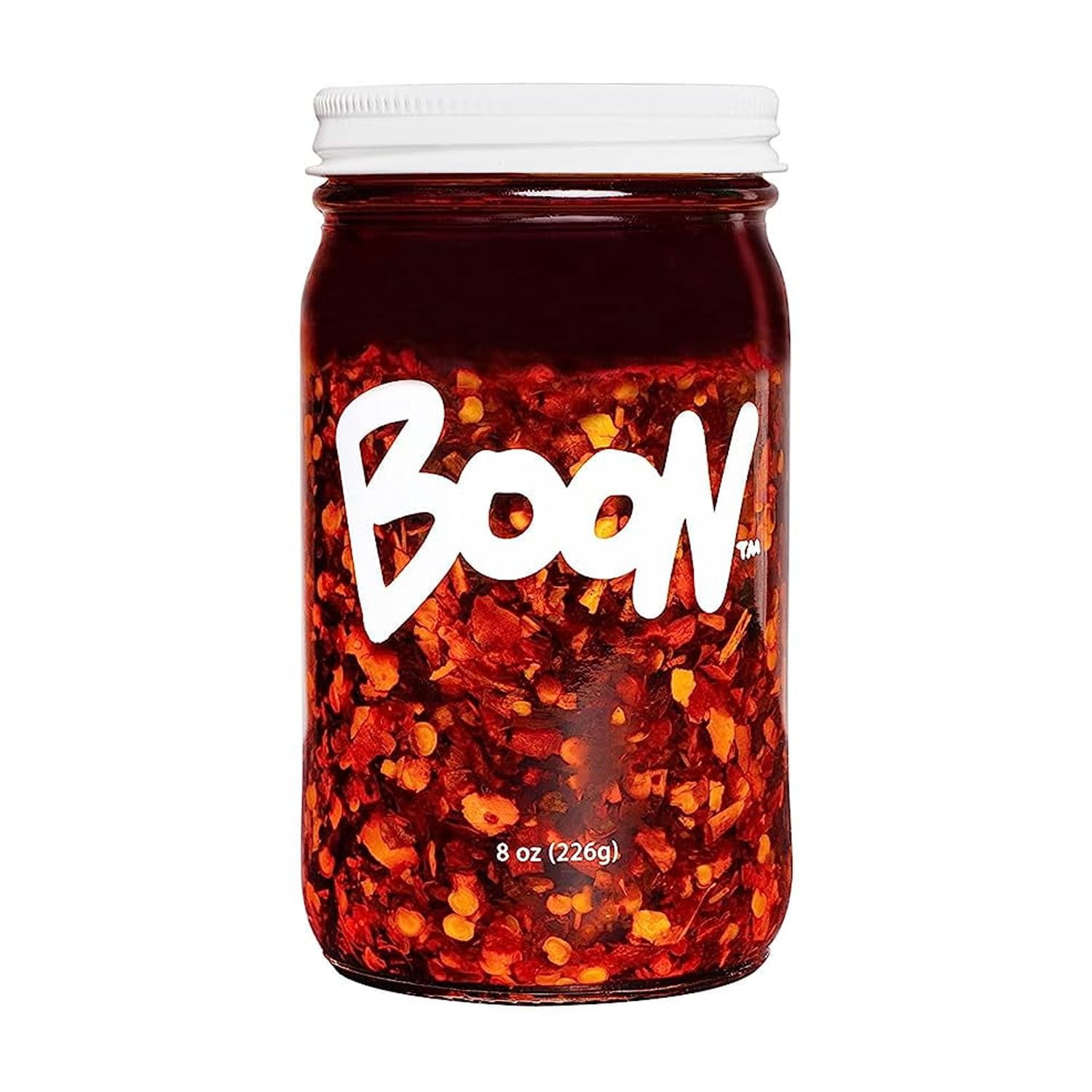 Boon Sauce Chili Oil, (8 Ounces), Spicy Chili Oil with Garlic