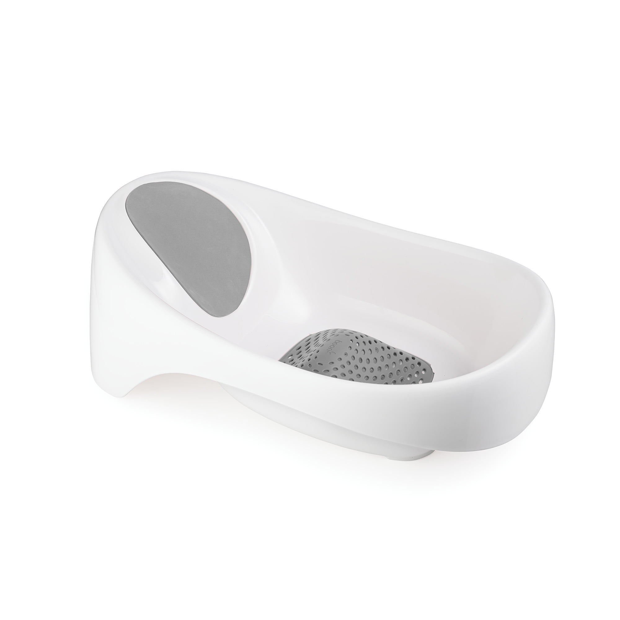 Boon Soak 3-Stage Baby Bathtub, Non-Slip Newborn to Toddler Baby Bath Seat for Sink, Gray
