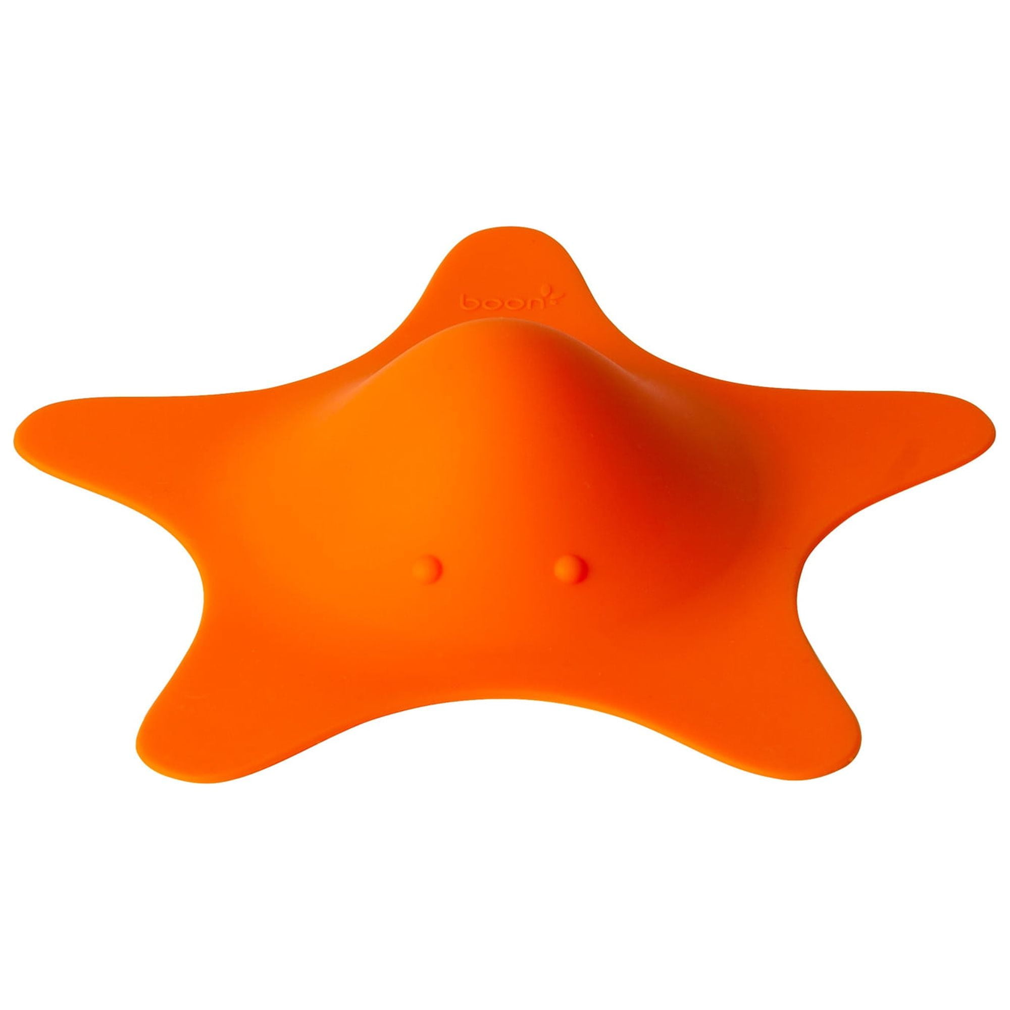 Boon Star Silicone Baby Bath Drain Cover, Star Baby Bath Drain Cover And Plug, Orange