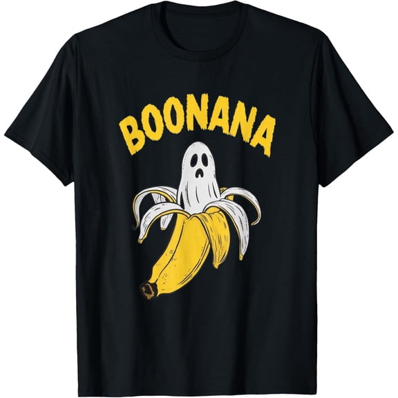 Boonana Cute Ghost Banana Halloween Costume Men Women Kids T-Shirt