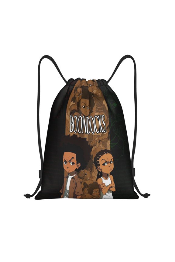 Boondocks Drawstring Bag Sackpack String Bag Beach Bag Gym Shopping Sport Yoga
