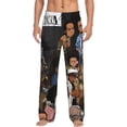 thumbnail image 1 of Boondocks Men's Pajama Pants Cartoon All Over Print Elastic Waistband Sleep Pants with Pockets Drawstring, Soft Unisex Lounge Bottoms Sleepwear, 1 of 8