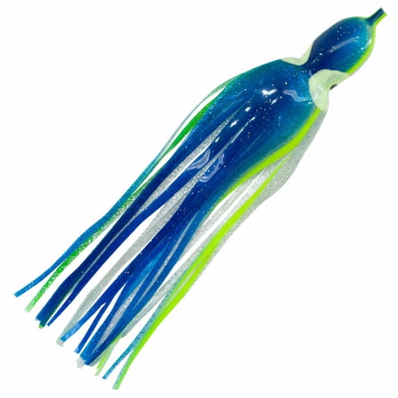 Boone Skirt Buster 4.25 in Fishing Lure, Dark Blue and Silver (5 Count)