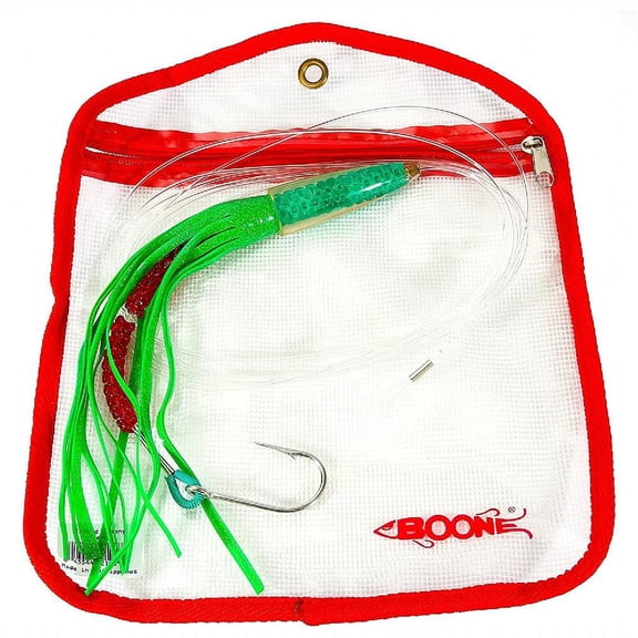Boone 52190 Greeny Rigged Trolling Lure, 12", 2 oz, Green