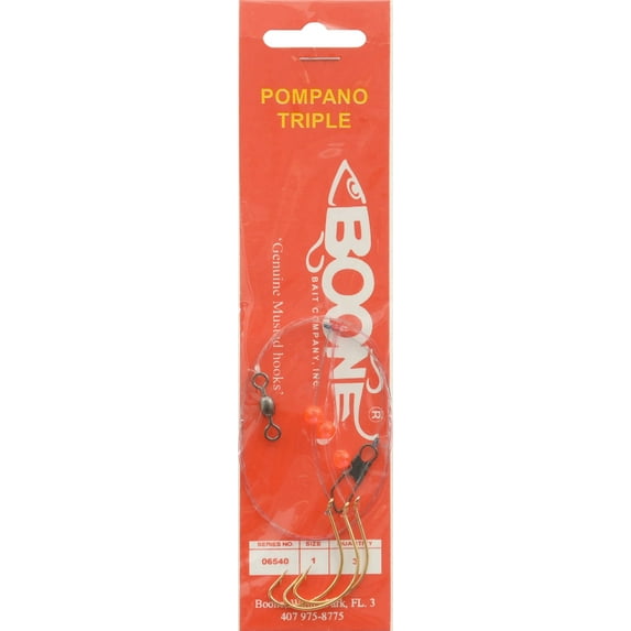 Boone Bait 6540 Triple Pompano Rig Fishing Rig