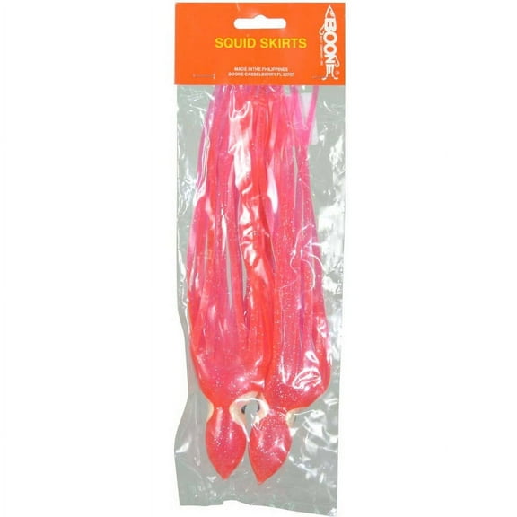 Boone Big Game Hot Pink Trolling Skirt, 9.5 inch, Pack of 2
