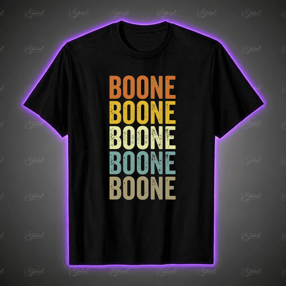 Boone City Retro Shirt Vintage Inspired Local Pride Unisex T-shirt Size S-5XL V19420