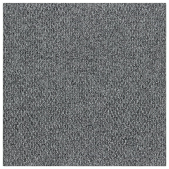 Boone Hobnail Gray Residential 18 in. x 18 in. Peel and Stick Carpet Tile Square 22.5 Sq. ft. 10 Tiles Per Box