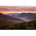 thumbnail image 1 of Boone, North Carolina, Blue Ridge Parkway, Sunset (12x18 Wall Art Poster, Room Decor), 1 of 3
