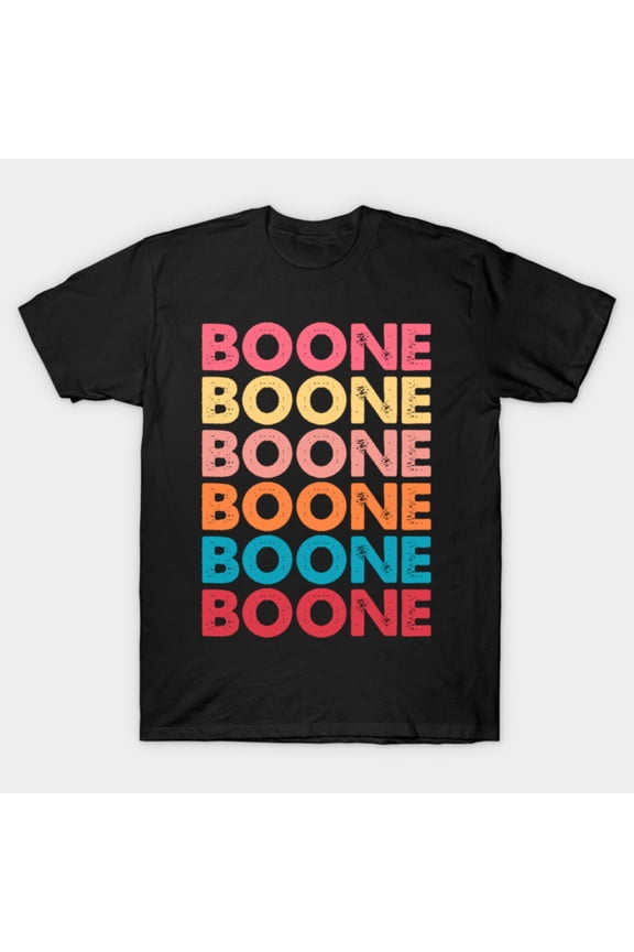 Boone Personalized Name I Love Boone Funny Custom Retro Vintage Style Graphic G1252 T-Shirt, for men and women, Up to Size 5XL