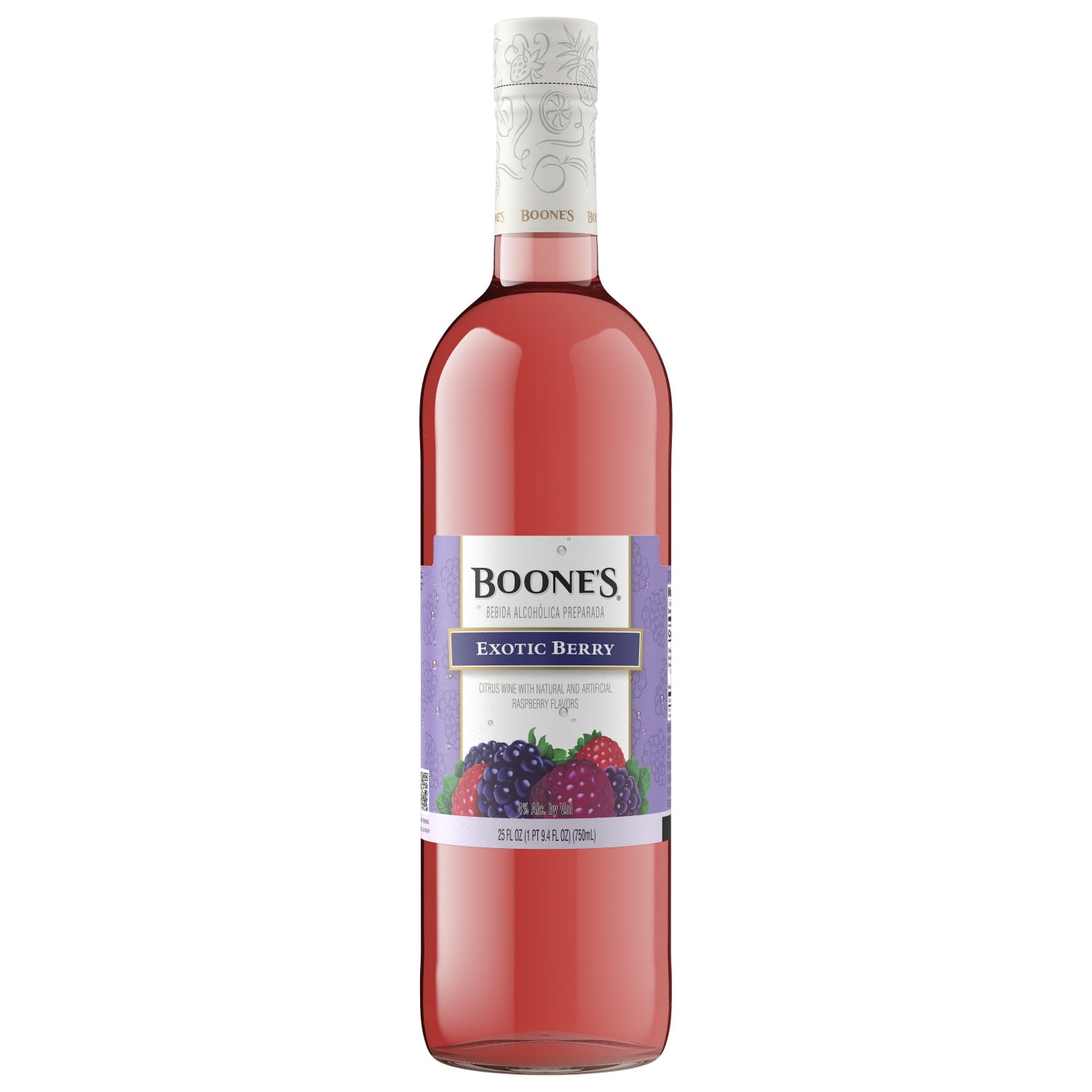 Boones Exotic Berry Wine 750ml, 4% ABV