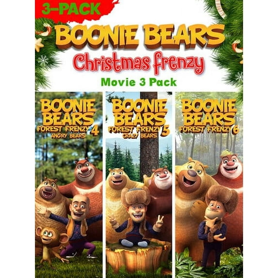 Boonie Bears Christmas Frenzy 3 Pack (DVD), Wownow, Animation