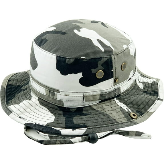Boonie Bucket Hat Boonie Basic Hunting Fishing Outdoor Summer Cap Unisex Cotton 2 Sizes