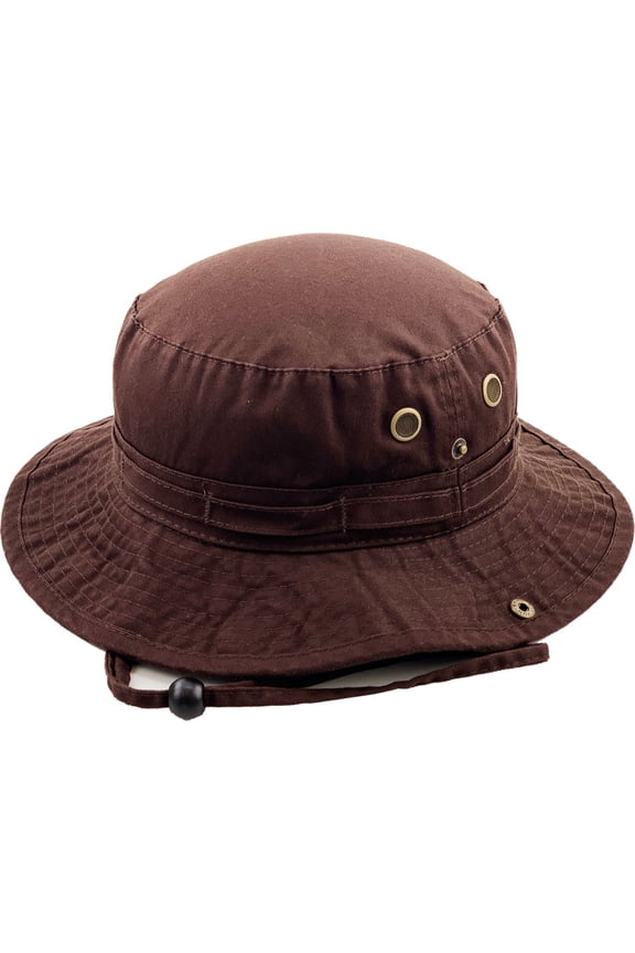 Boonie Bucket Hat Boonie Basic Hunting Fishing Outdoor Summer Cap Unisex Cotton 2 Sizes